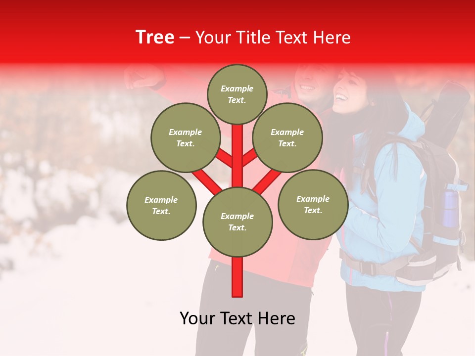 Winner Snowy Hike PowerPoint Template