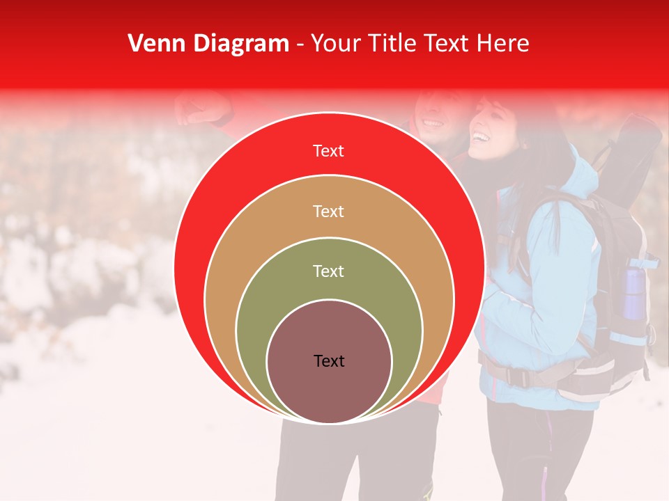 Winner Snowy Hike PowerPoint Template
