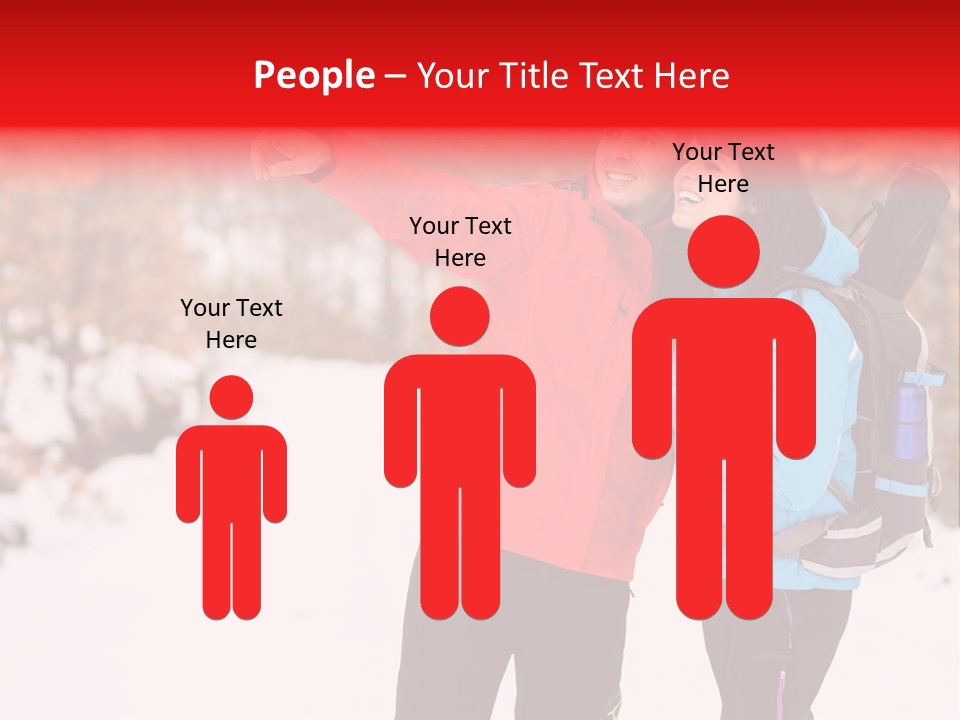 Winner Snowy Hike PowerPoint Template