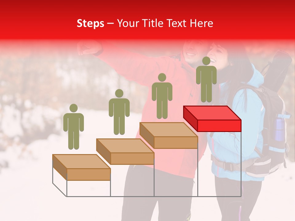 Winner Snowy Hike PowerPoint Template