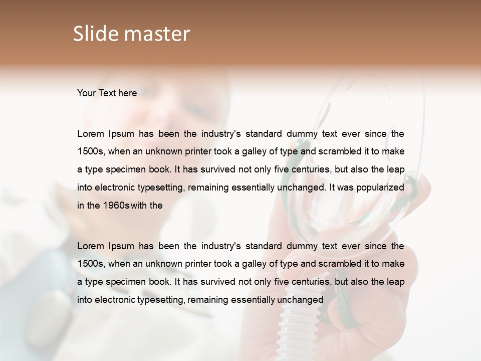 Gas Standing Person PowerPoint Template