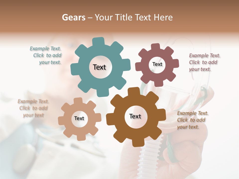 Gas Standing Person PowerPoint Template
