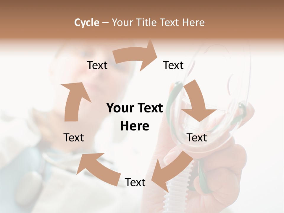 Gas Standing Person PowerPoint Template