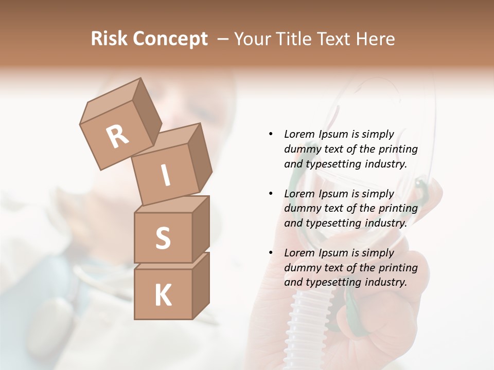 Gas Standing Person PowerPoint Template