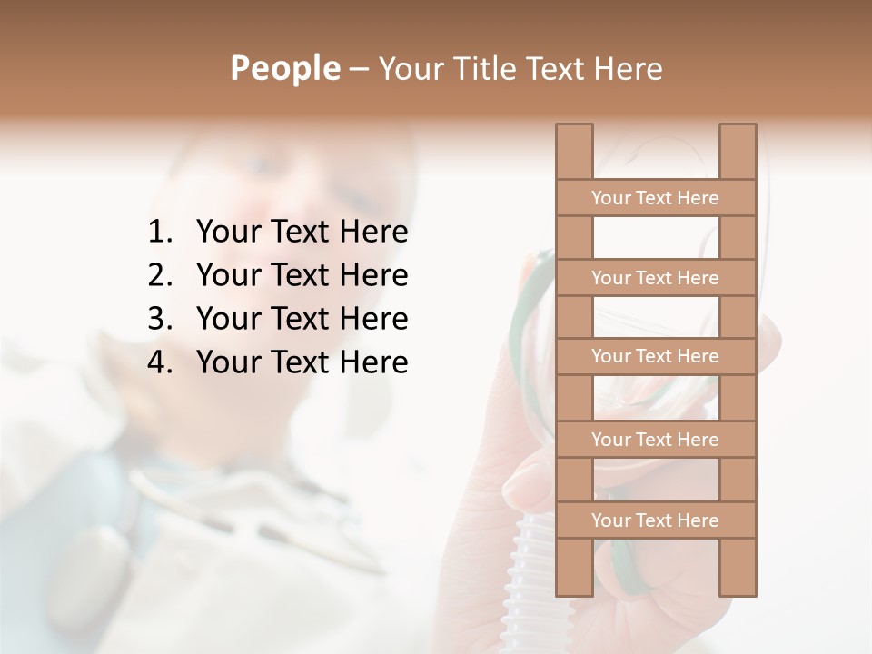 Gas Standing Person PowerPoint Template