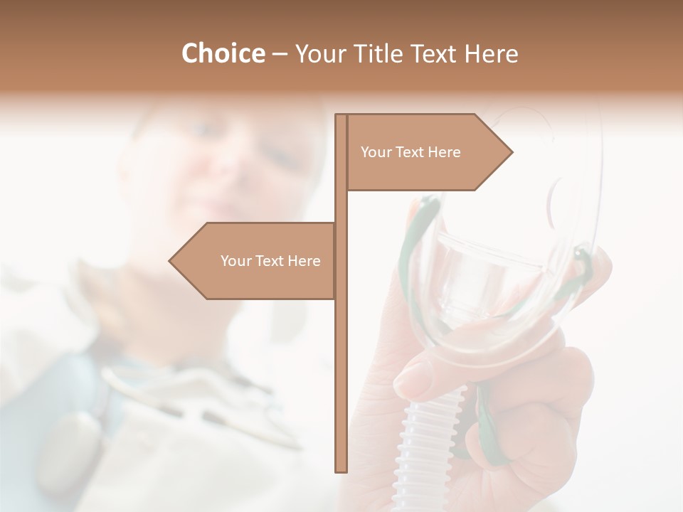 Gas Standing Person PowerPoint Template