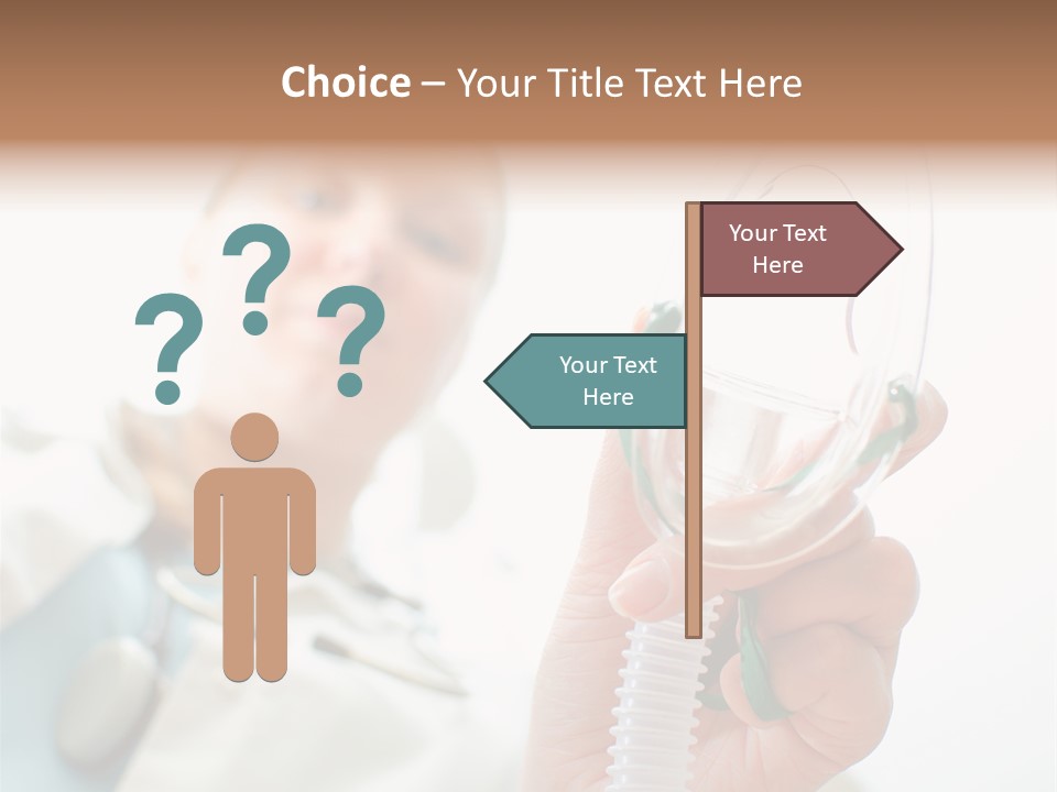 Gas Standing Person PowerPoint Template