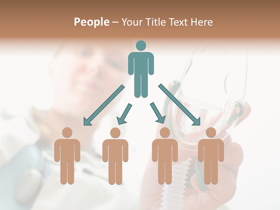 Gas Standing Person PowerPoint Template