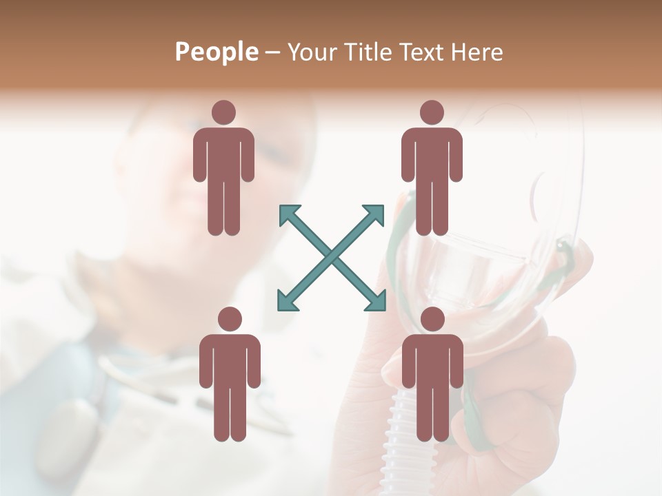 Gas Standing Person PowerPoint Template