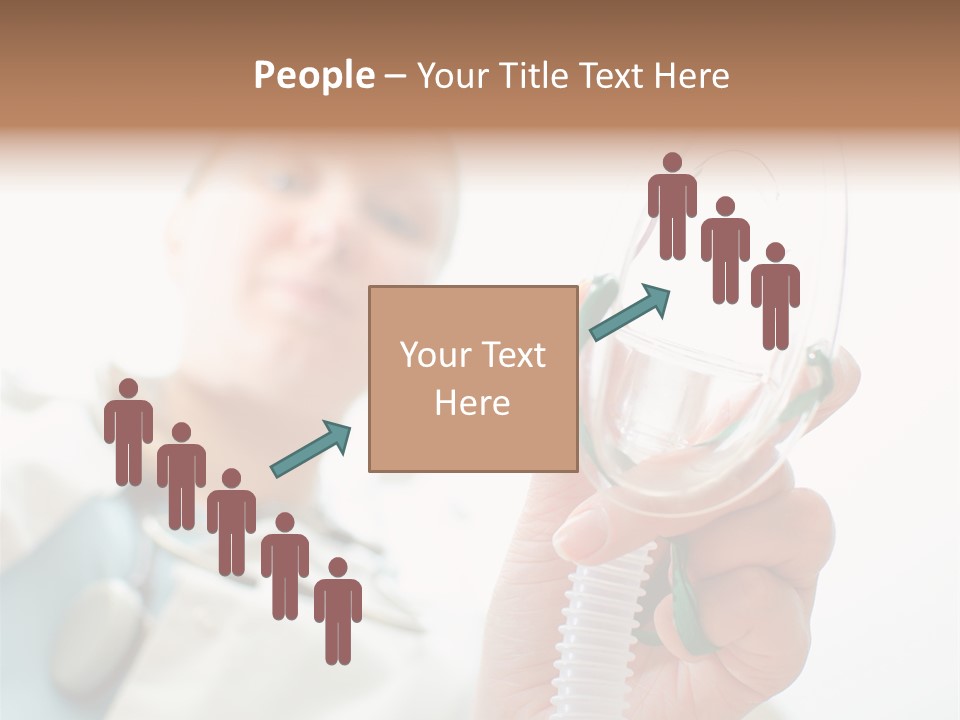 Gas Standing Person PowerPoint Template