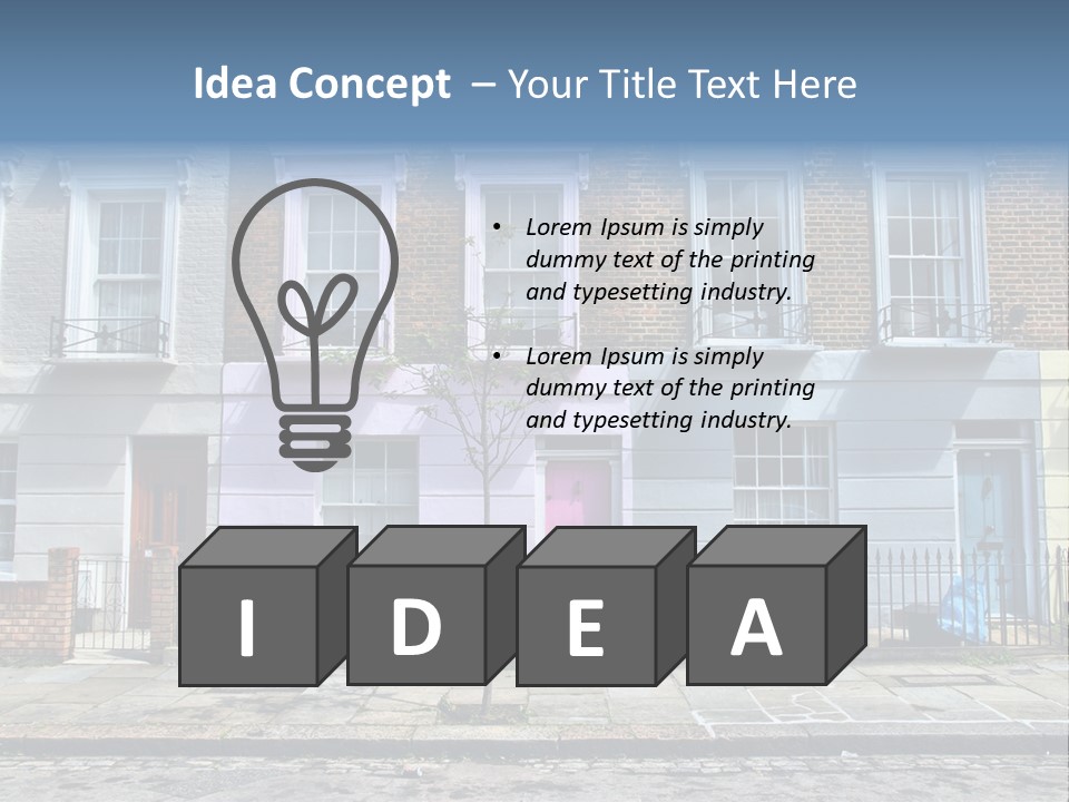 United Kingdom Travel Building PowerPoint Template