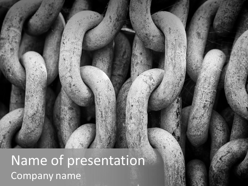 Symmetry Rust Chain PowerPoint Template