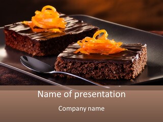 Snack Syrup Brown PowerPoint Template