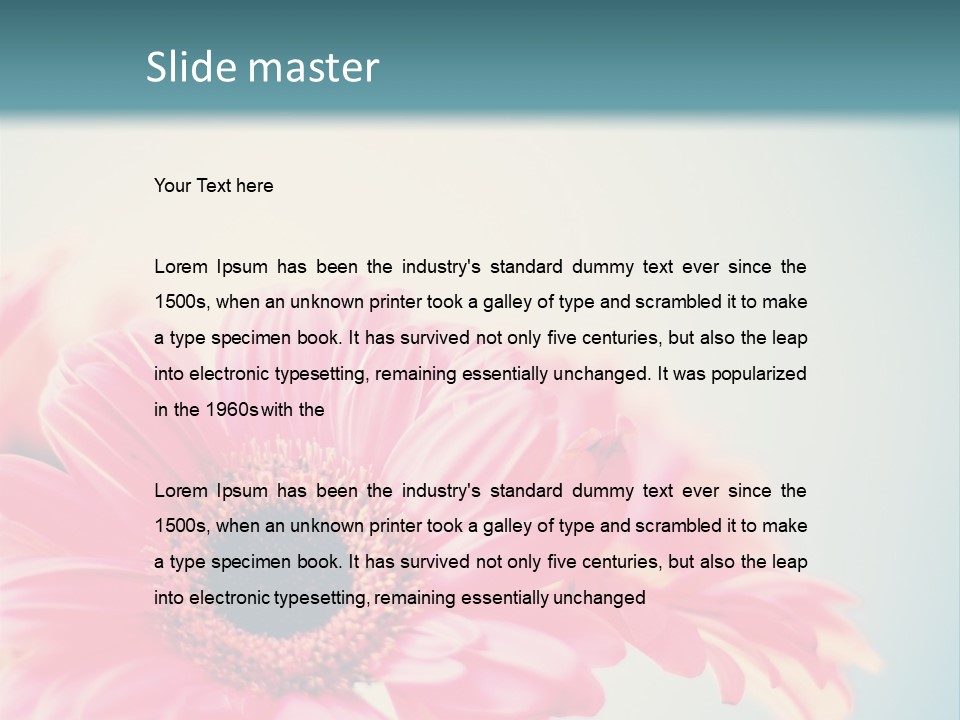 Ornament Antique Tattered PowerPoint Template