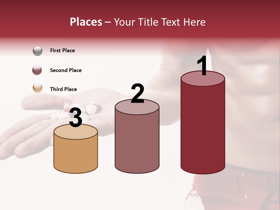 Muscular Man Muscular Supplements PowerPoint Template