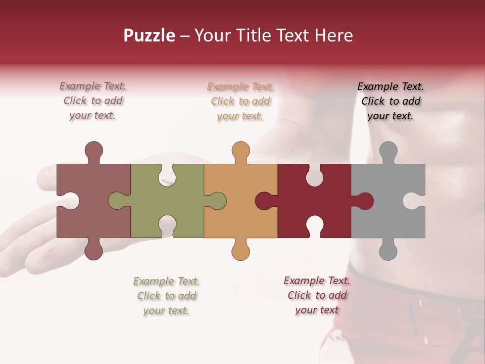 Muscular Man Muscular Supplements PowerPoint Template