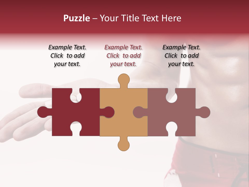 Muscular Man Muscular Supplements PowerPoint Template