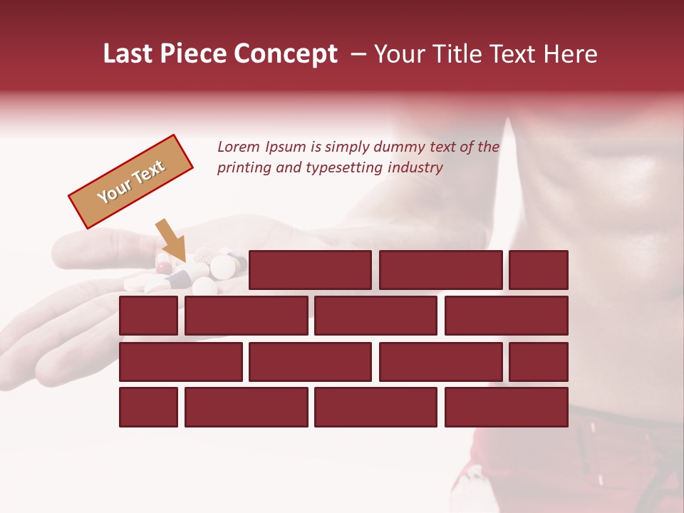 Muscular Man Muscular Supplements PowerPoint Template