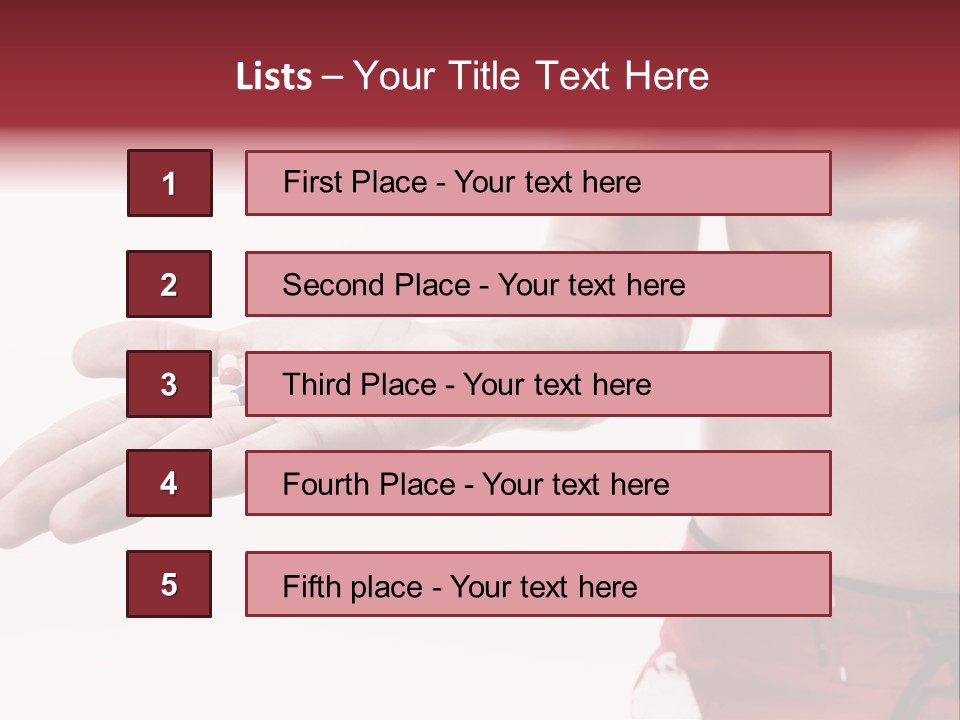 Muscular Man Muscular Supplements PowerPoint Template
