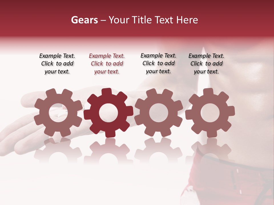 Muscular Man Muscular Supplements PowerPoint Template