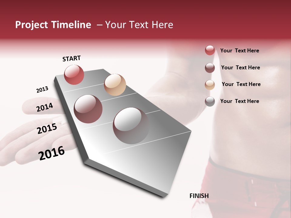 Muscular Man Muscular Supplements PowerPoint Template