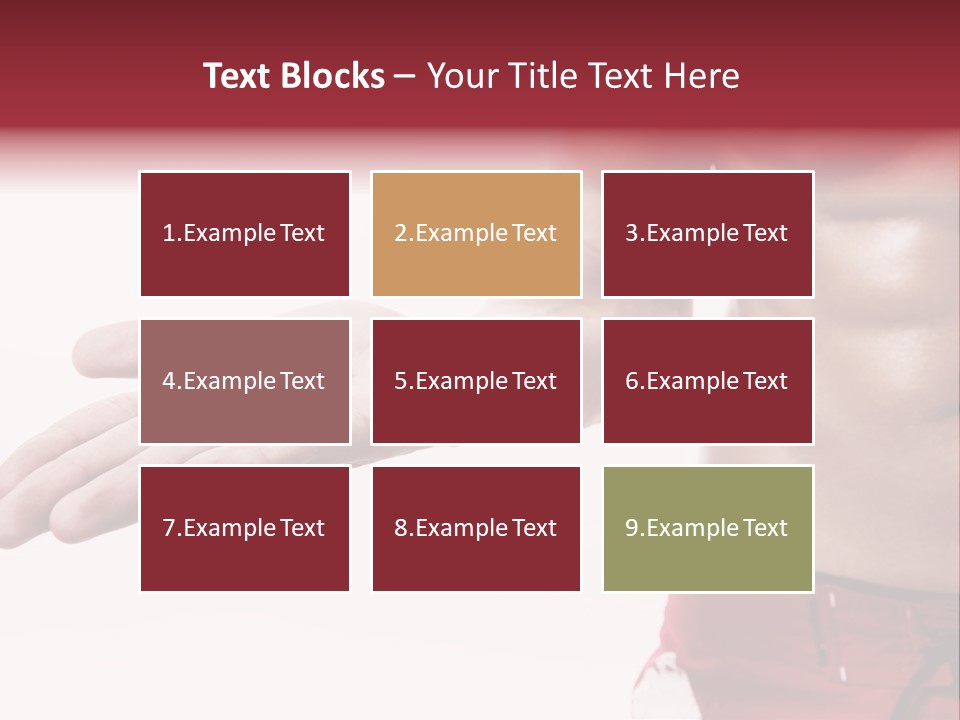 Muscular Man Muscular Supplements PowerPoint Template