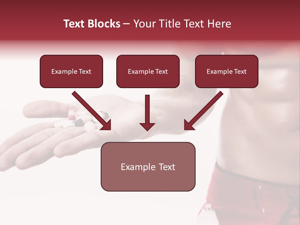 Muscular Man Muscular Supplements PowerPoint Template