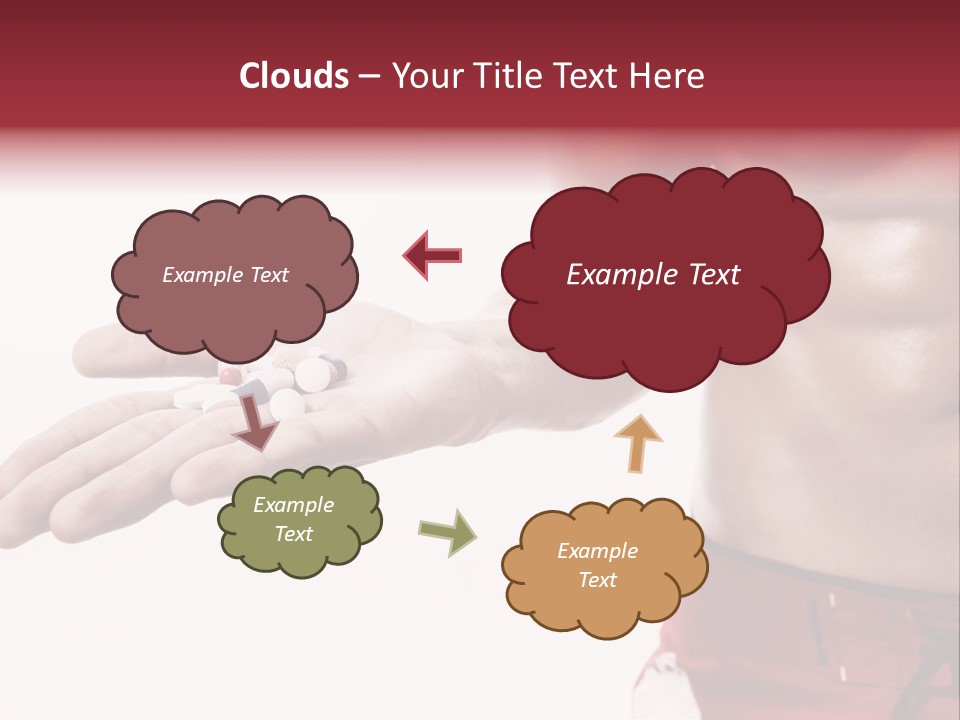 Muscular Man Muscular Supplements PowerPoint Template