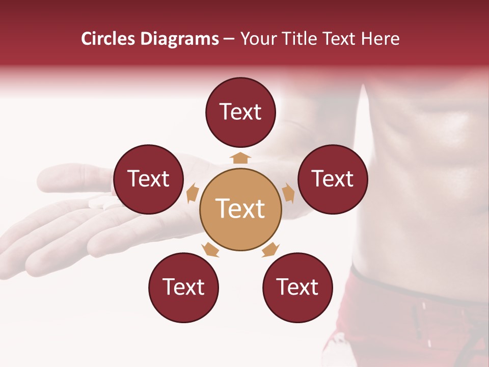 Muscular Man Muscular Supplements PowerPoint Template