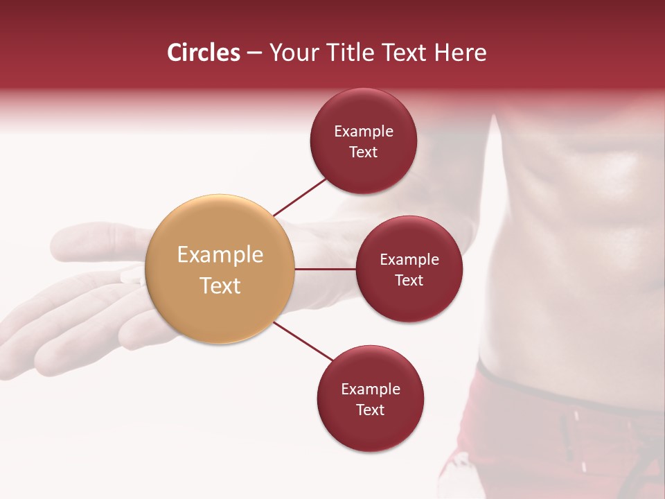 Muscular Man Muscular Supplements PowerPoint Template