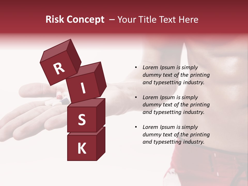 Muscular Man Muscular Supplements PowerPoint Template