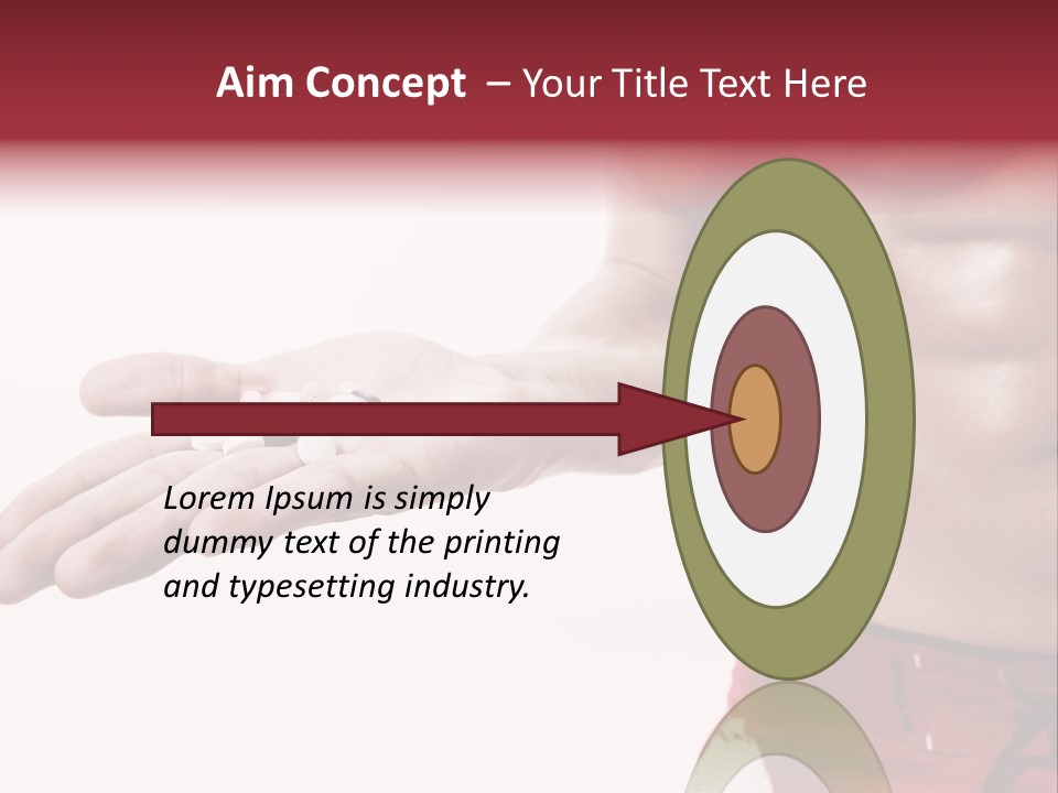 Muscular Man Muscular Supplements PowerPoint Template