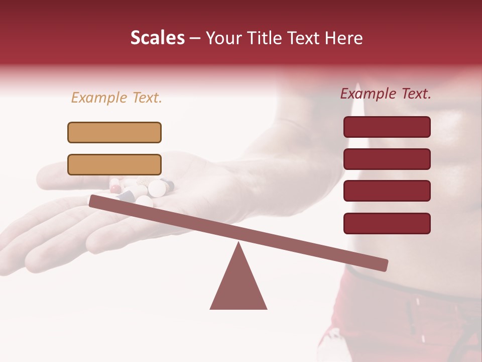 Muscular Man Muscular Supplements PowerPoint Template