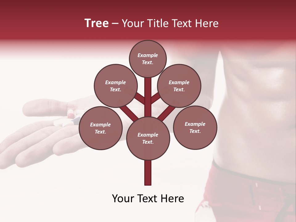 Muscular Man Muscular Supplements PowerPoint Template