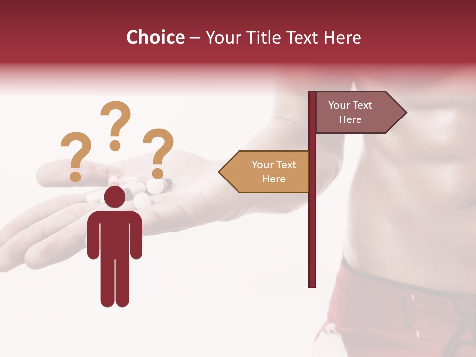 Muscular Man Muscular Supplements PowerPoint Template
