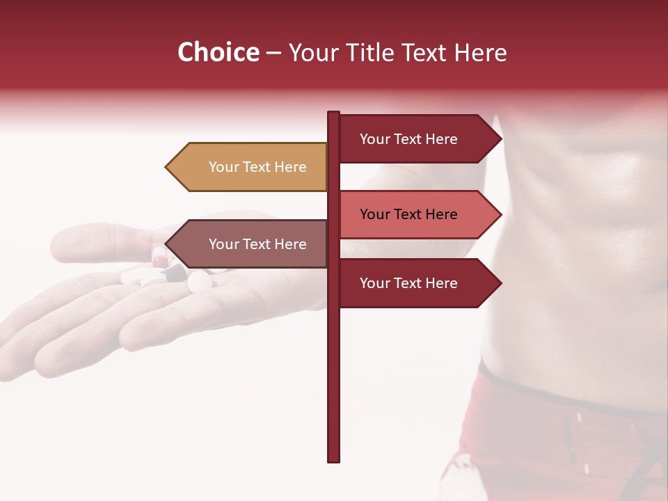 Muscular Man Muscular Supplements PowerPoint Template