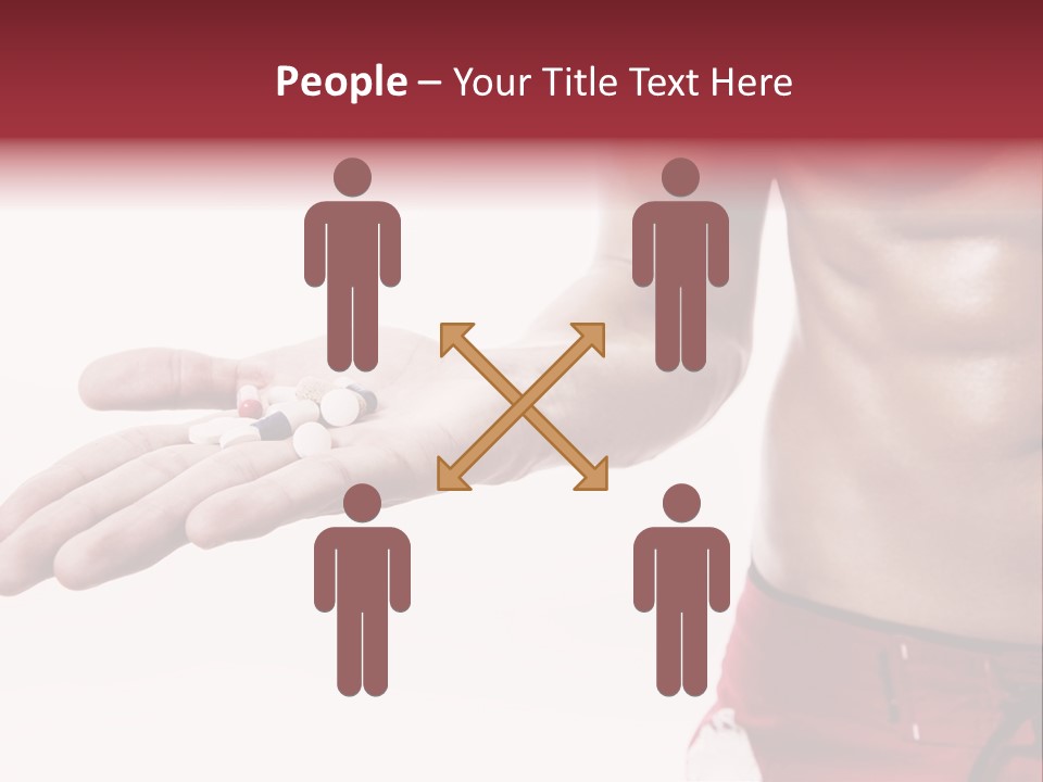 Muscular Man Muscular Supplements PowerPoint Template