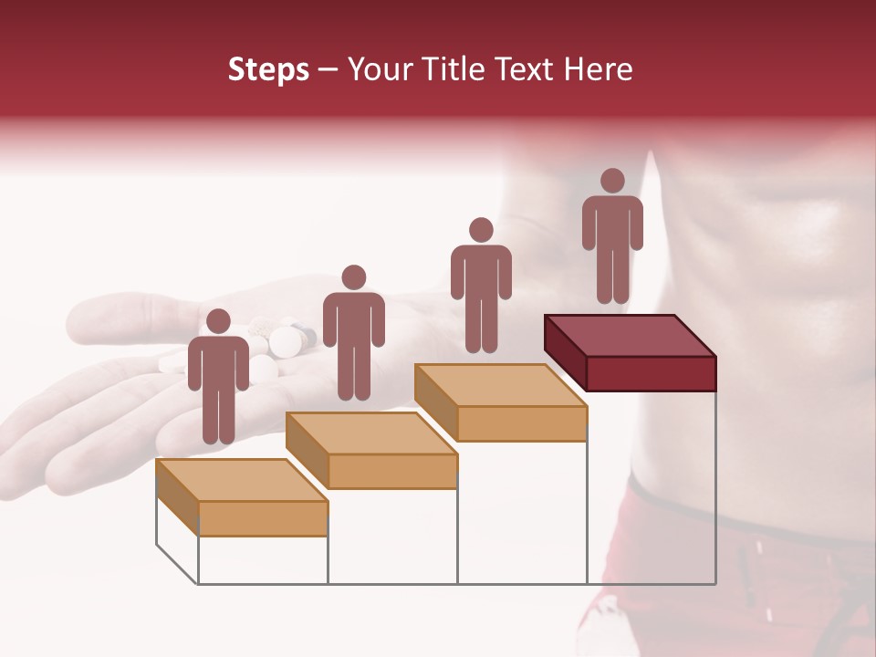 Muscular Man Muscular Supplements PowerPoint Template