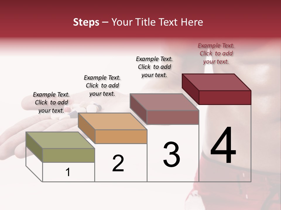 Muscular Man Muscular Supplements PowerPoint Template