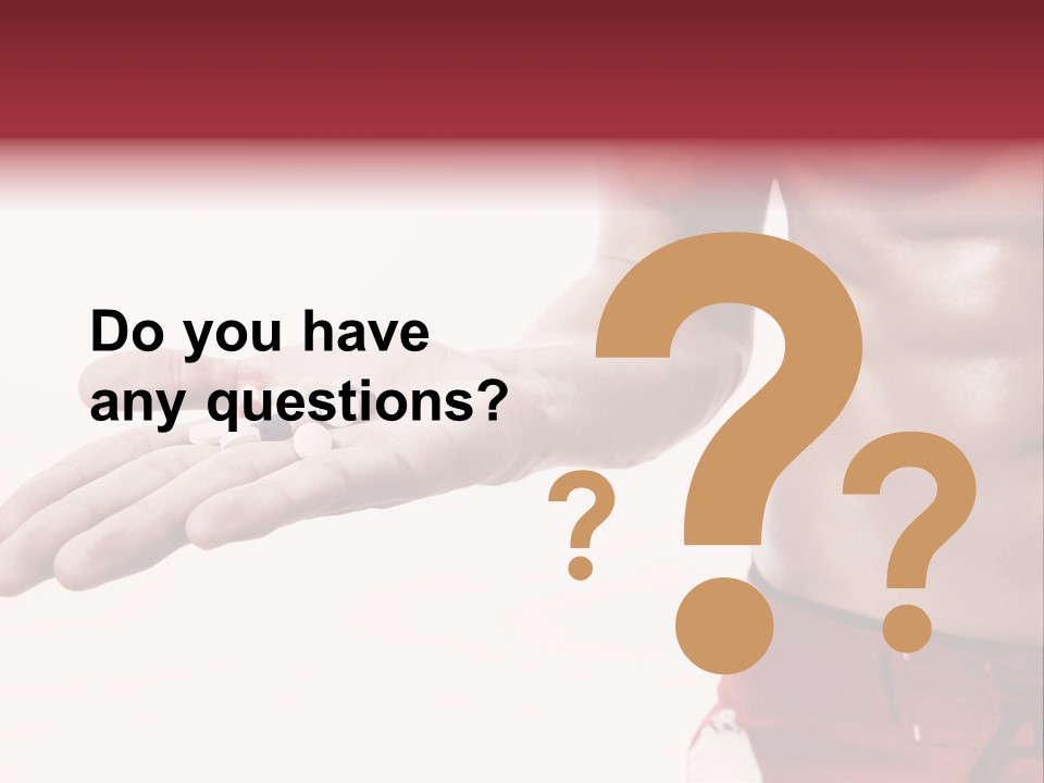 Muscular Man Muscular Supplements PowerPoint Template