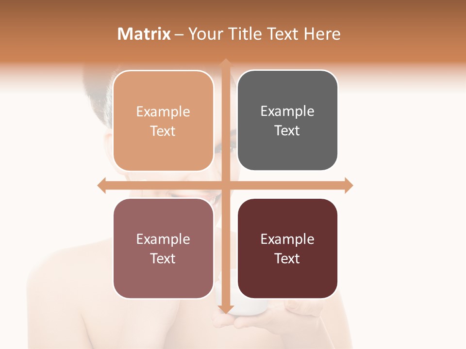 A Woman Holding A Jar Of Cream In Her Hand PowerPoint Template