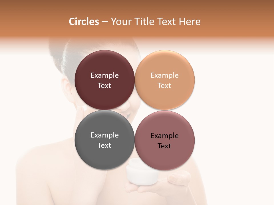 A Woman Holding A Jar Of Cream In Her Hand PowerPoint Template