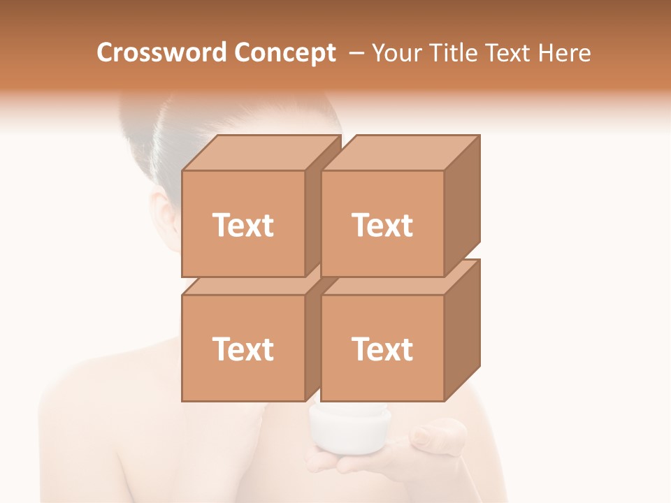 A Woman Holding A Jar Of Cream In Her Hand PowerPoint Template