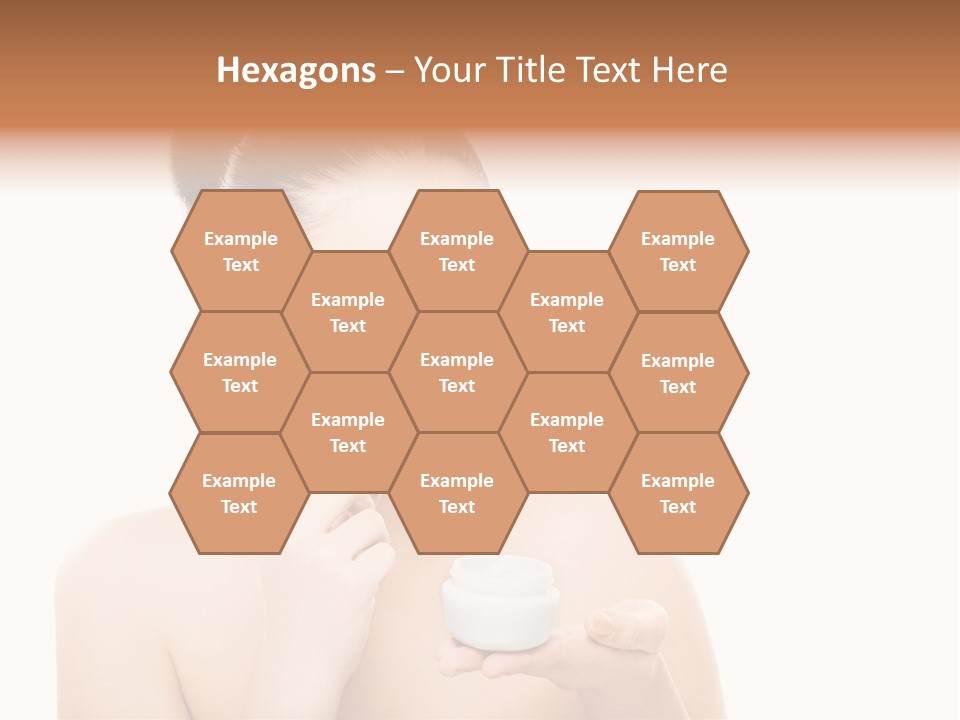 A Woman Holding A Jar Of Cream In Her Hand PowerPoint Template