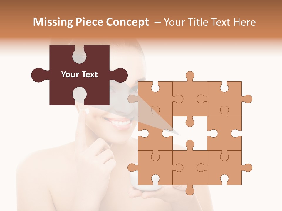 A Woman Holding A Jar Of Cream In Her Hand PowerPoint Template