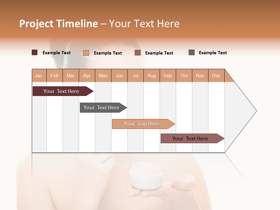 A Woman Holding A Jar Of Cream In Her Hand PowerPoint Template