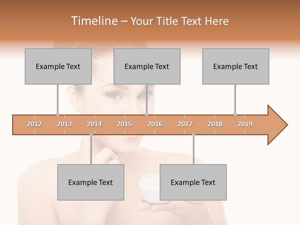 A Woman Holding A Jar Of Cream In Her Hand PowerPoint Template
