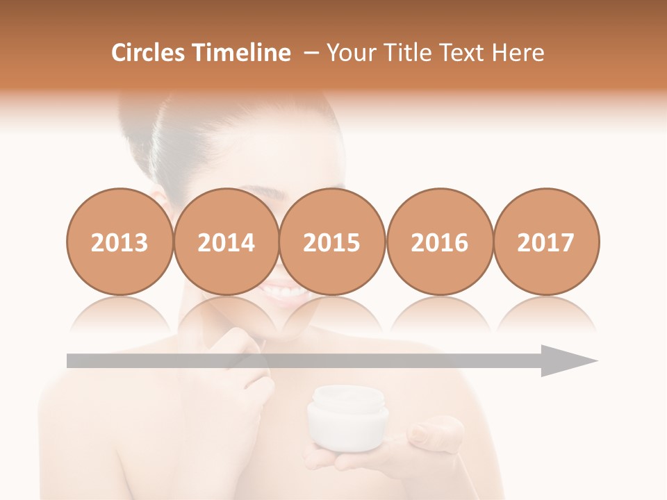 A Woman Holding A Jar Of Cream In Her Hand PowerPoint Template