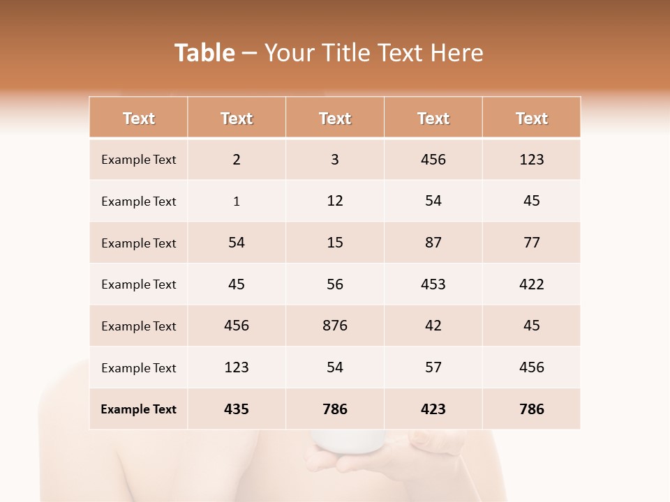 A Woman Holding A Jar Of Cream In Her Hand PowerPoint Template