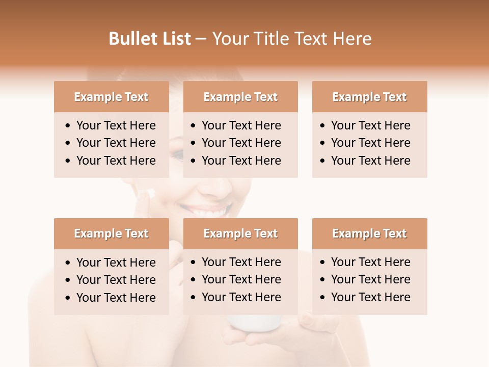 A Woman Holding A Jar Of Cream In Her Hand PowerPoint Template